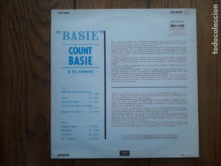 Discos de vinilo: Count basie & his orchestra - basie - Foto 2