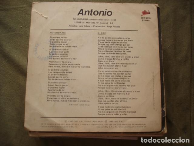 Discos de vinilo: Antonio Flores No Dudar&iacute;a - Foto 2