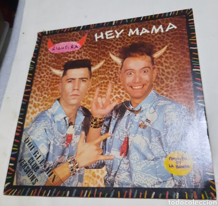 Discos de vinilo: Righeira / Carmelo - Hey mama / La bionda - Foto 1