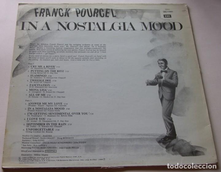 Discos de vinilo: FRANCK POURCEL in a nostalgia mood - EMI 1984 - Foto 2