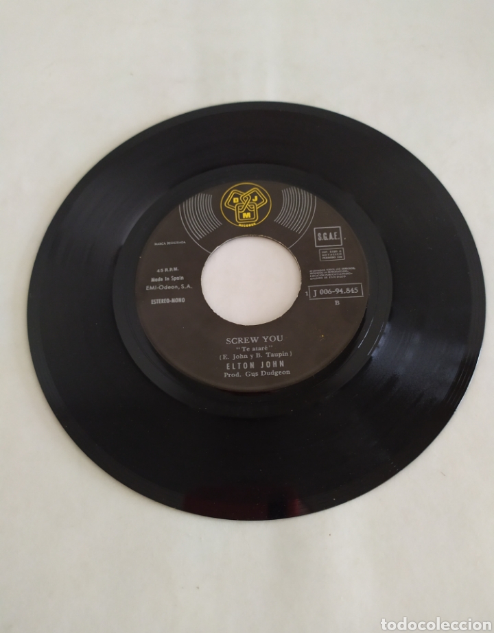 Discos de vinilo: Single vinilo Elton John - Foto 3