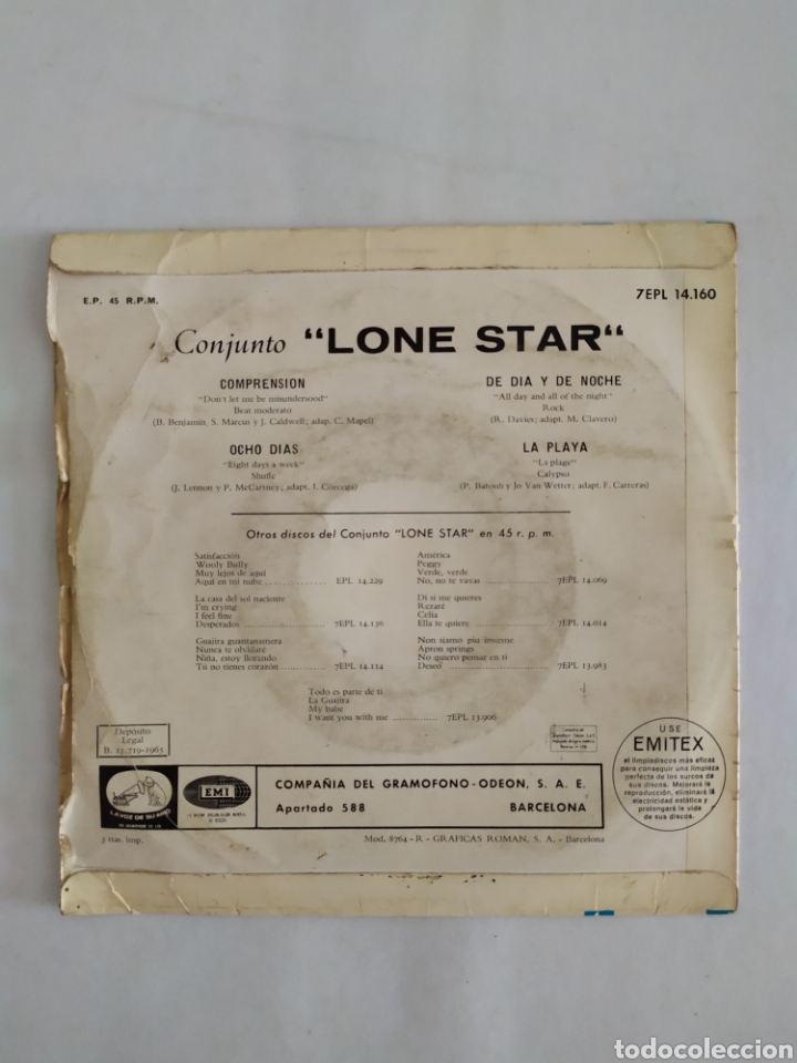 Discos de vinilo: Single vinilo Lone Star - Foto 2