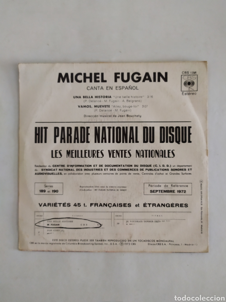 Discos de vinilo: Single vinilo Michael Fugain - Foto 2