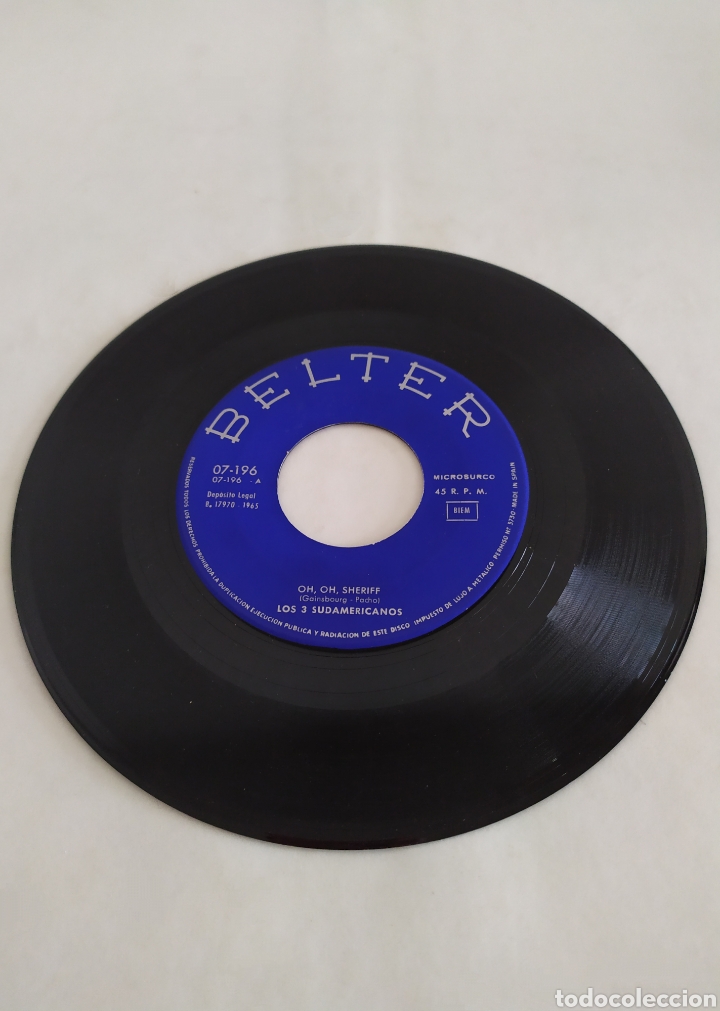 Discos de vinilo: Single vinilo los 3 sudamericanos - Foto 3