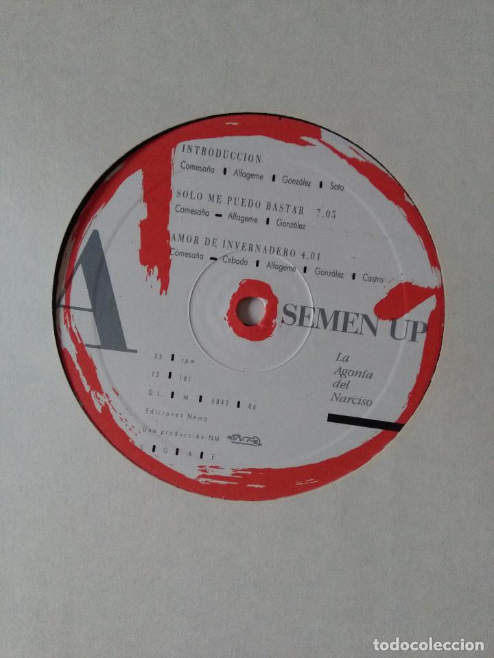 Discos de vinilo: SEMEN UP - LA SOMBRA DEL NARCISO - Foto 4