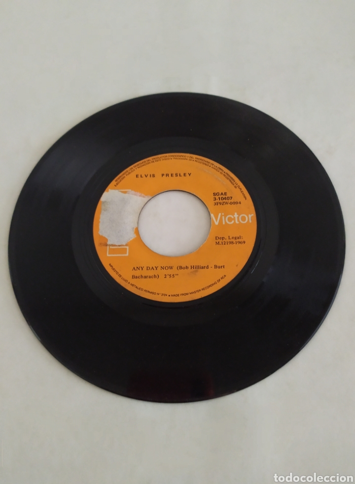 Discos de vinilo: Single vinilo Elvis Presley - Foto 4