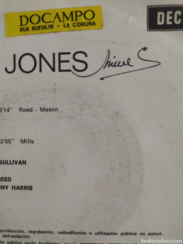 Discos de vinilo: Single vinilo Tom Jones - Foto 3
