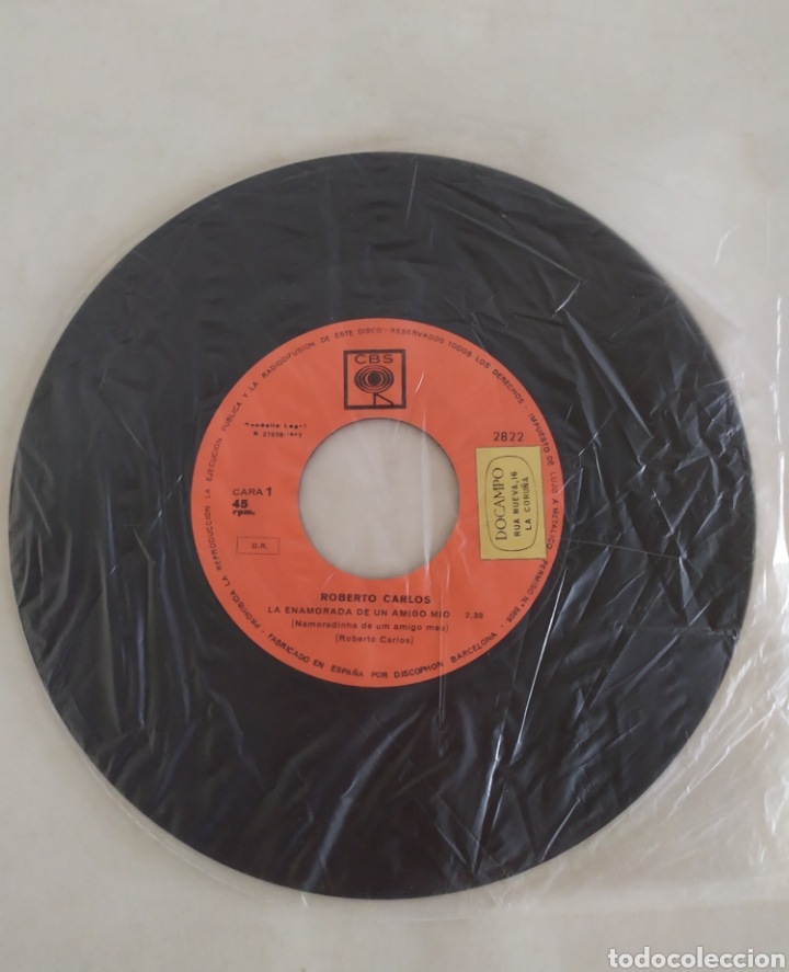 Discos de vinilo: Single vinilo Roberto Carlos - Foto 4
