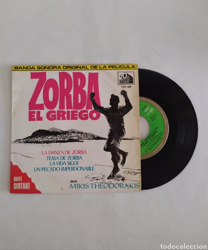 Discos de vinilo: Single vinilo BSO Zorba el griego - Foto 5