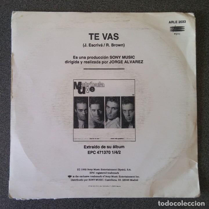 Discos de vinilo: Vinilo Ep Matricula Uve - Foto 3