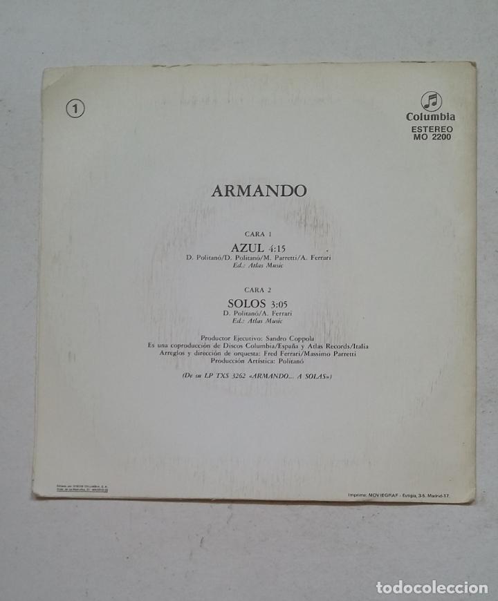 Discos de vinilo: ARMANDO AZUL. SINGLE. TDKDS16 - Foto 2