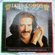 Discos de vinilo: LUIS COBOS TIEMPO D' ITALIA, DISCO VINILO LP, FABRICADO EN ESPAÑA, CBS , 1987. Lote 217325538