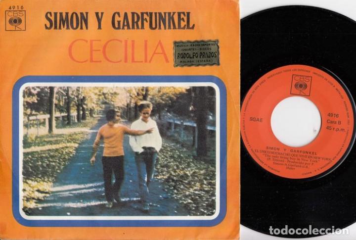 Discos de vinilo: SIMON & GARFUNKEL - CECILIA - SINGLE DE VINILO EDICION ESPA&Ntilde;OLA - Foto 1