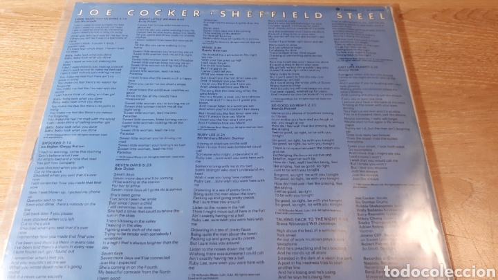 Discos de vinilo: JOE COCKER SHEFFIELD STEEL - Foto 2