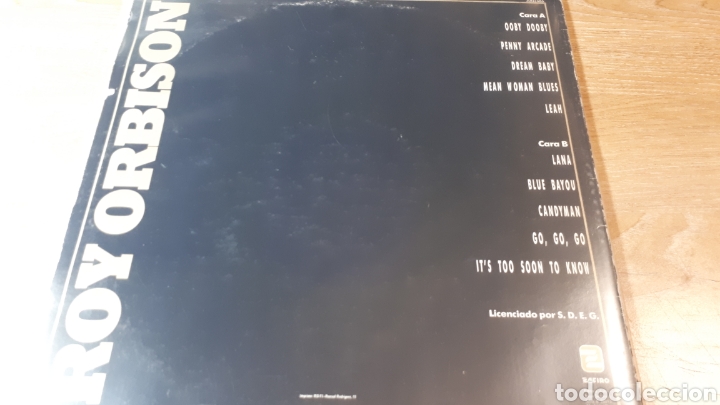 Discos de vinilo: ROY ORBISON LIVE ALL HIS GREATEST HITS - Foto 2