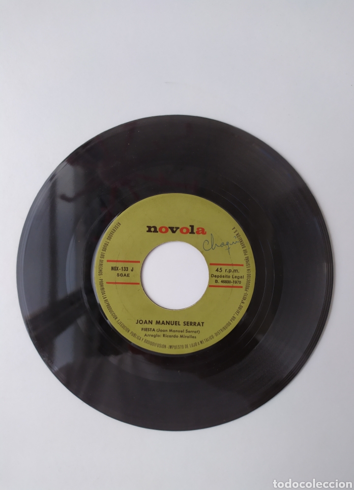 Discos de vinilo: Single vinilo Serrat - Foto 4