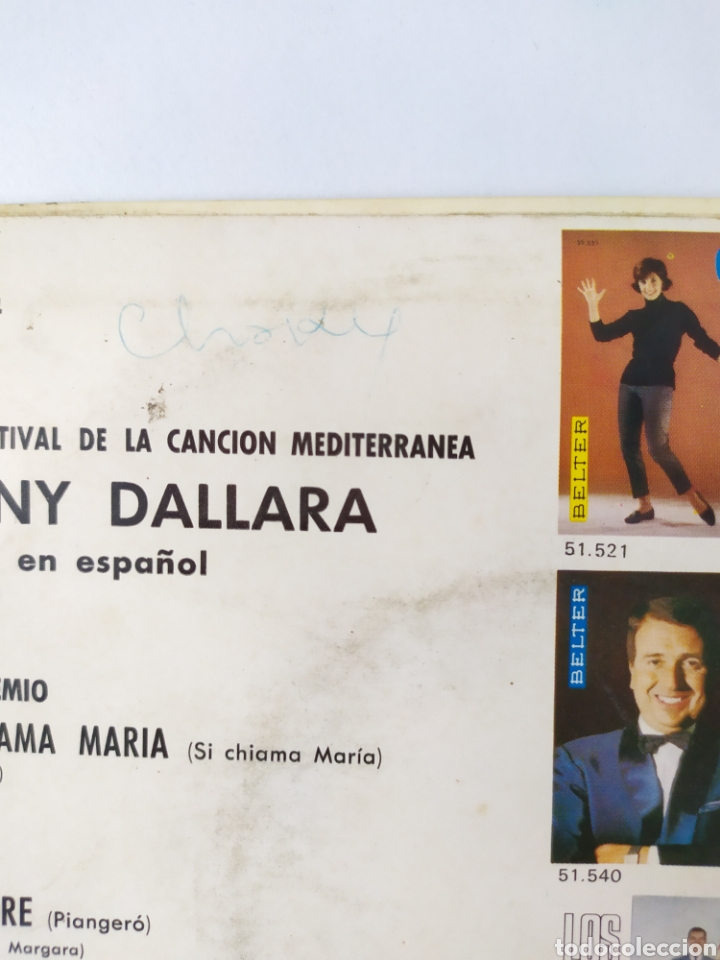 Discos de vinilo: Single vinilo Tony Dallara - Foto 3