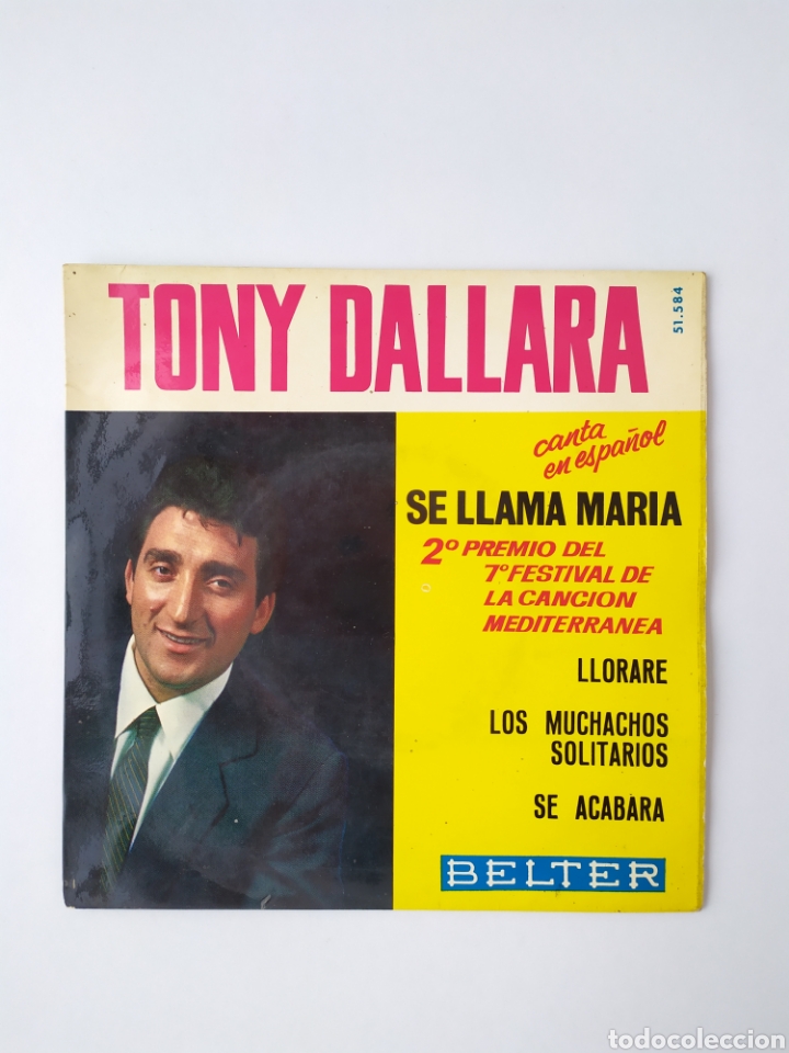 Discos de vinilo: Single vinilo Tony Dallara - Foto 1