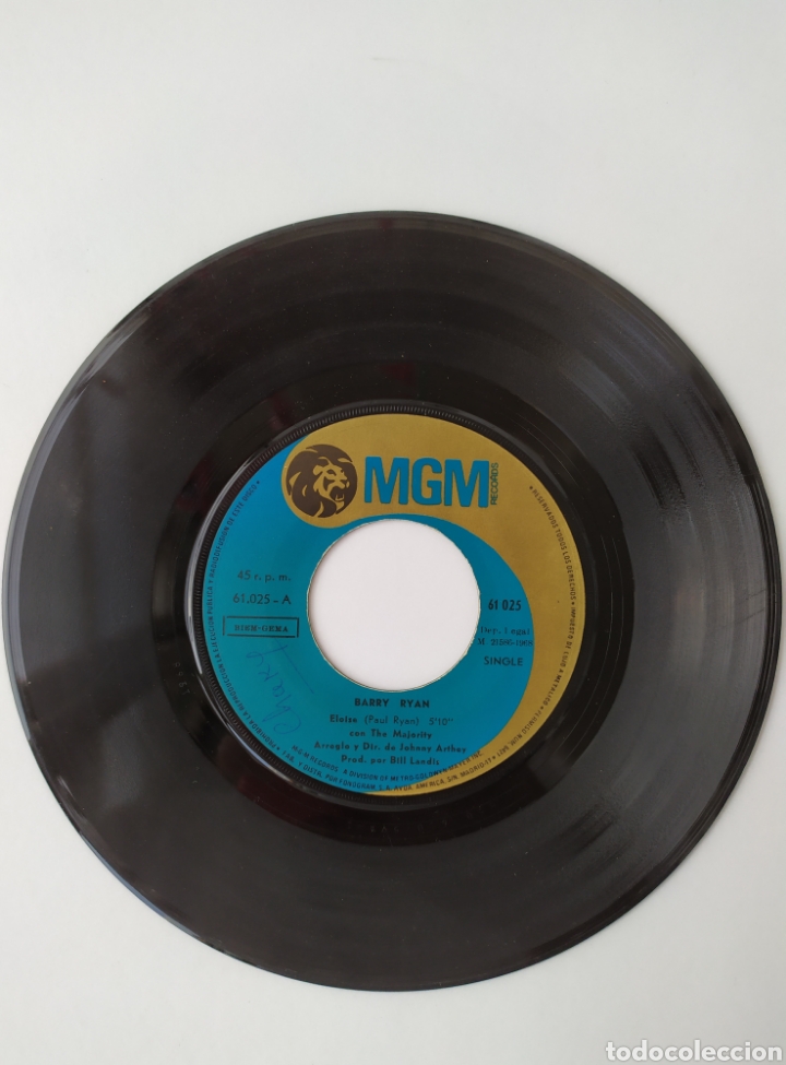 Discos de vinilo: Single vinilo Barry Ryan - Foto 4