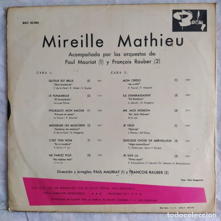 Discos de vinilo: Mireille Mathieu - Mireille Mathieu (LP) (Barclay) BMC 42.066 - Foto 2