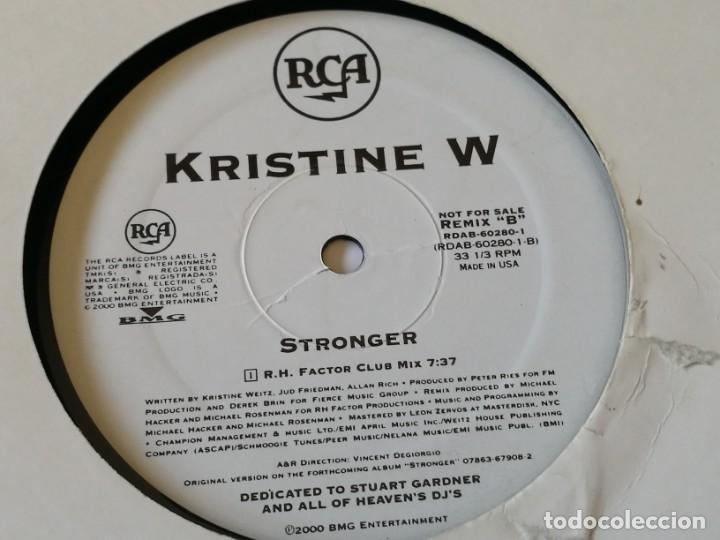 Discos de vinilo: Kristine W - Stronger - 2000 - Foto 2