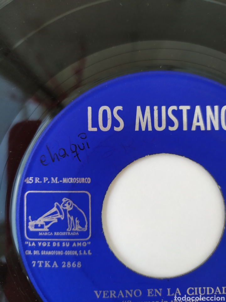 Discos de vinilo: Single vinilo Los Mustang - Foto 3