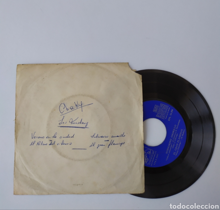 Discos de vinilo: Single vinilo Los Mustang - Foto 4