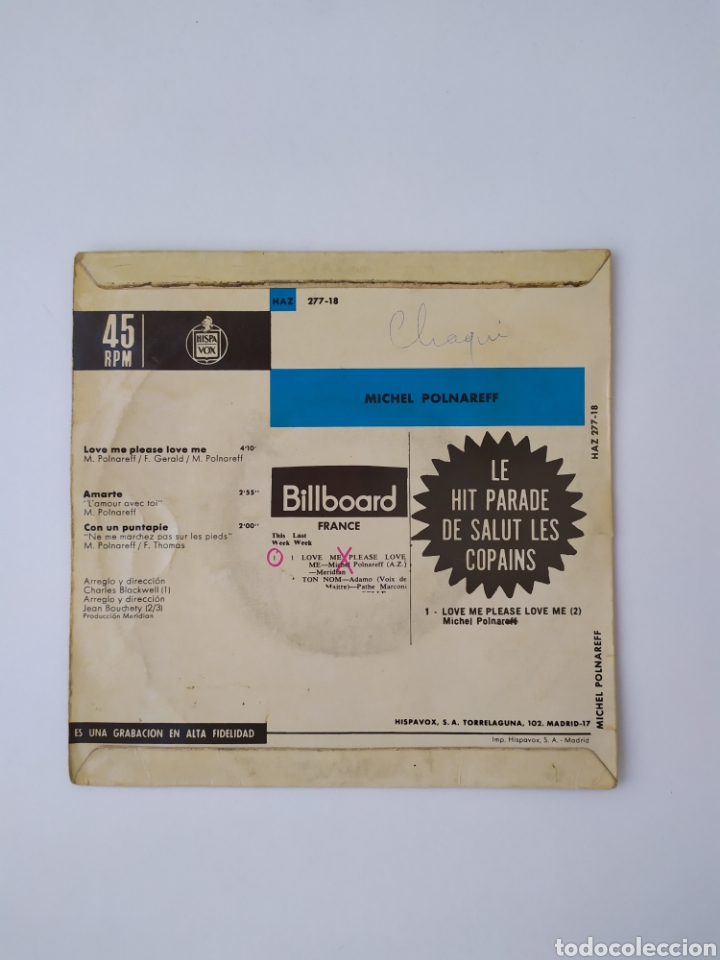 Discos de vinilo: Single vinilo Michel Polnaref - Foto 2