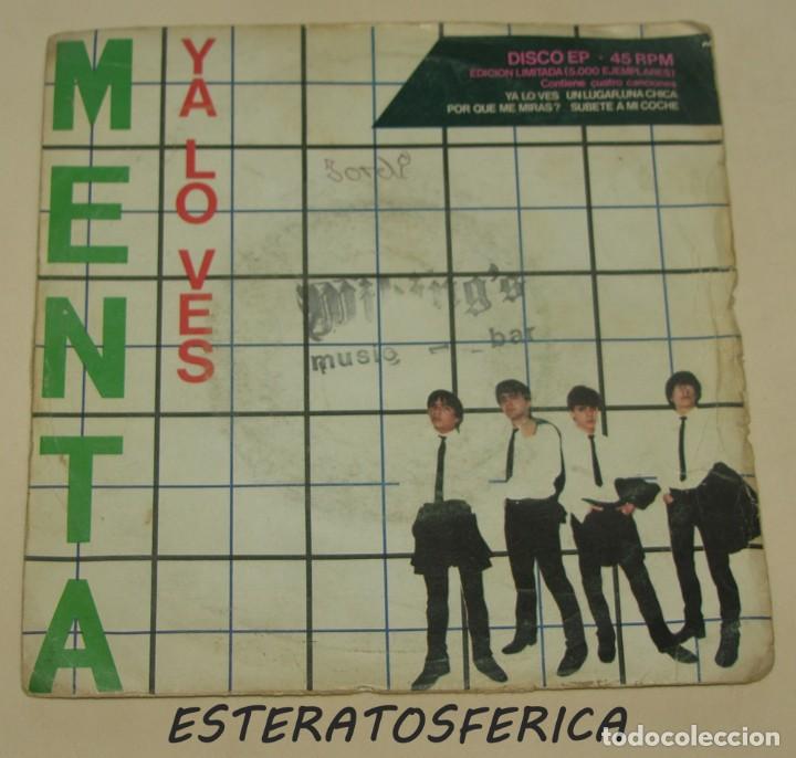 Discos de vinilo: MENTA - Ya Lo Ves + 3 - EMI ODEON 1980 - Foto 1