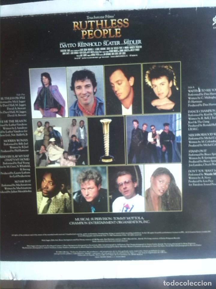 Discos de vinilo: RUTHLESS PEOPLE BSO 1986 - Foto 2