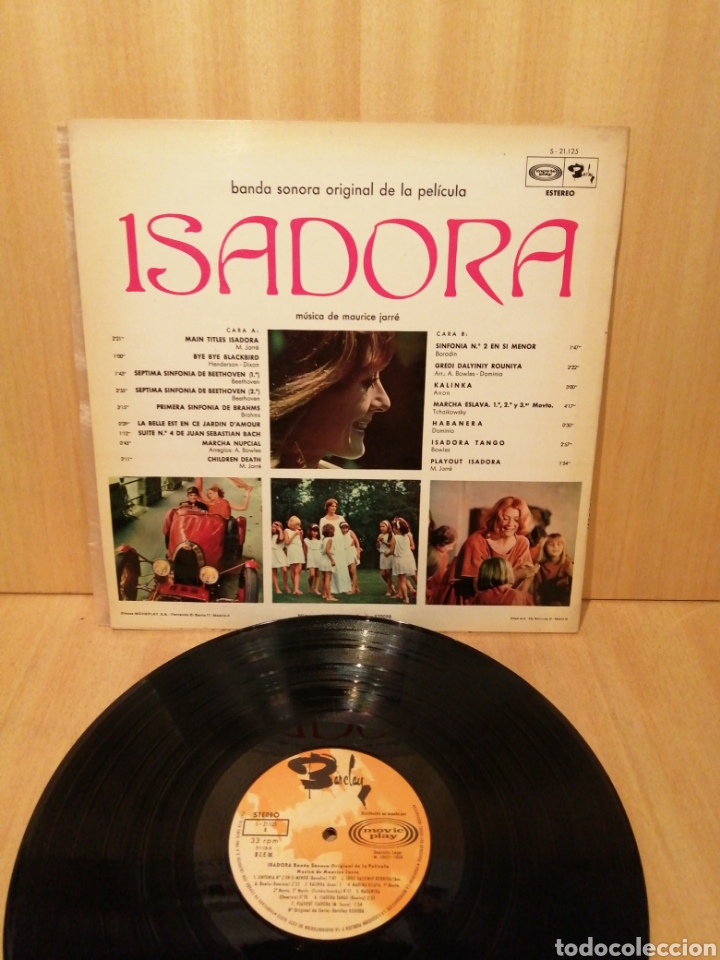 Discos de vinilo: Isadora. Maurice Jarre. - Foto 2