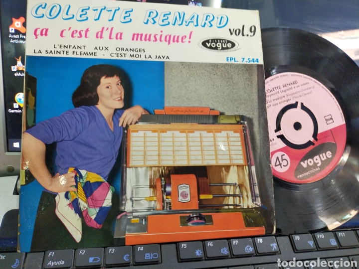 Discos de vinilo: Colette renard EP vol.9 &ccedil;a &ccedil;'est d'la musique! + 3 Francia escuchado