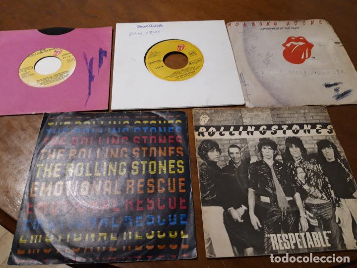 Discos de vinilo: ROLLING STONES-LOTE-CINCO SINGLES- EDICIONES ESPA&Ntilde;OLAS - Foto 1