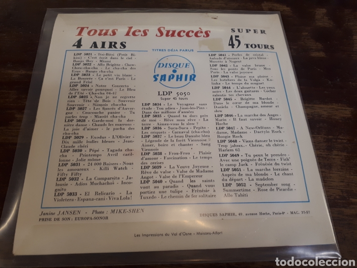 Discos de vinilo: MARILYN CHANTE - Foto 2
