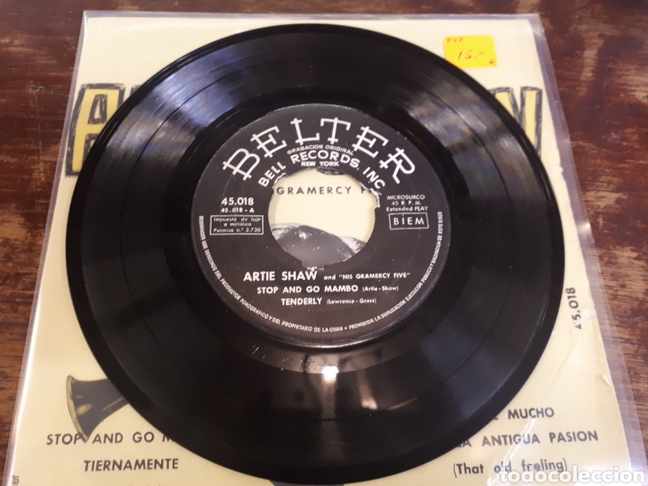 Discos de vinilo: ARTIE SHAW and HIS GRAMERCY FIVE - Foto 3