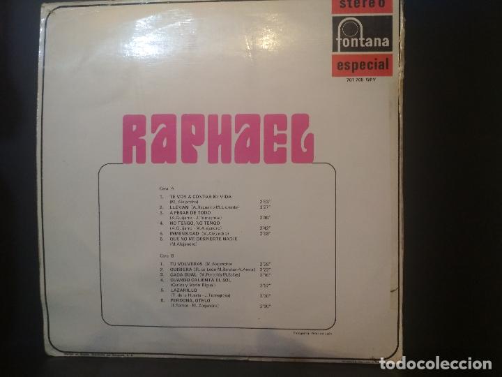 Discos de vinilo: RAPHAEL RAPHAEL LP SPAIN 1969 PDELUXE - Foto 2