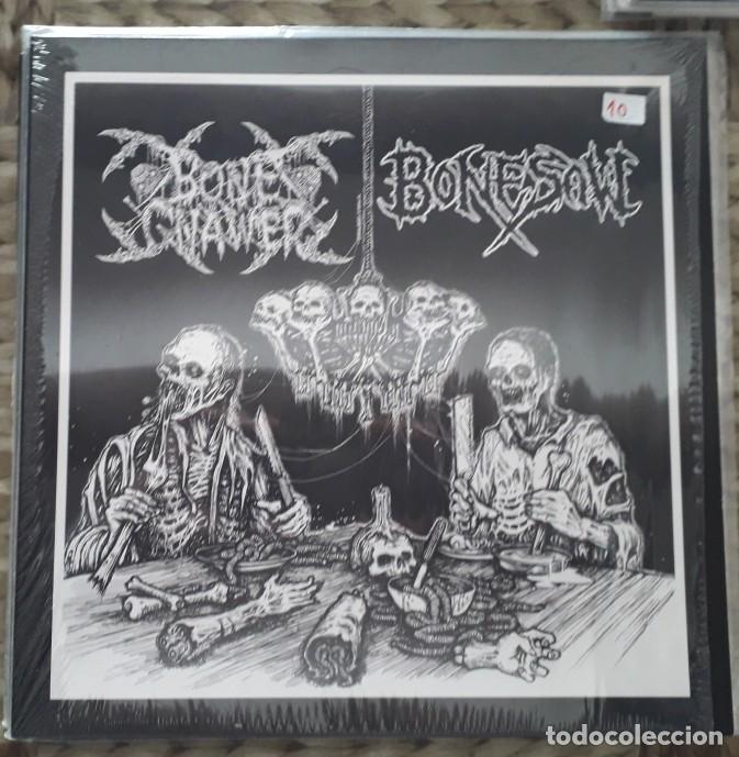 Discos de vinilo: LP BONE GNAWER / BONESAW: SPLIT - Foto 1