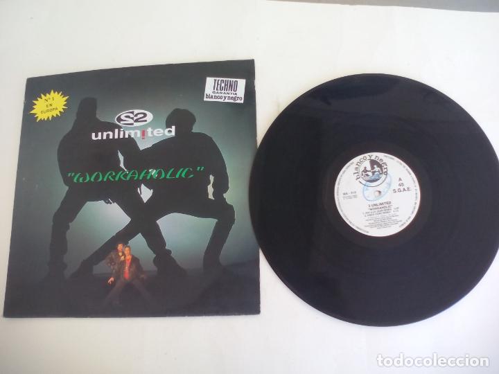 Discos de vinilo: 2 UNLIMITED - WORKAHOLIC - 12 MAXISINGLE BYTE 1992 - Foto 1