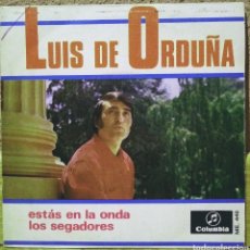 Discos de vinilo: LUIS DE ORDUÑA - ESTÁS EN LA ONDA / LOS SEGADORES SG COLUMBIA 1968. Lote 217754463