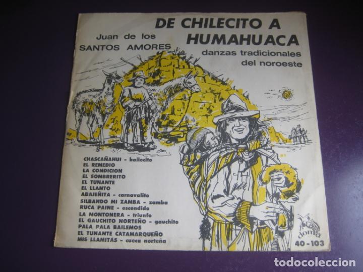 Dischi in vinile: Juan De Los Santos Amores - DE CHILECITO A HUMAHUACA - LP DOMA - ARGENTINA FOLK TRADICIONAL