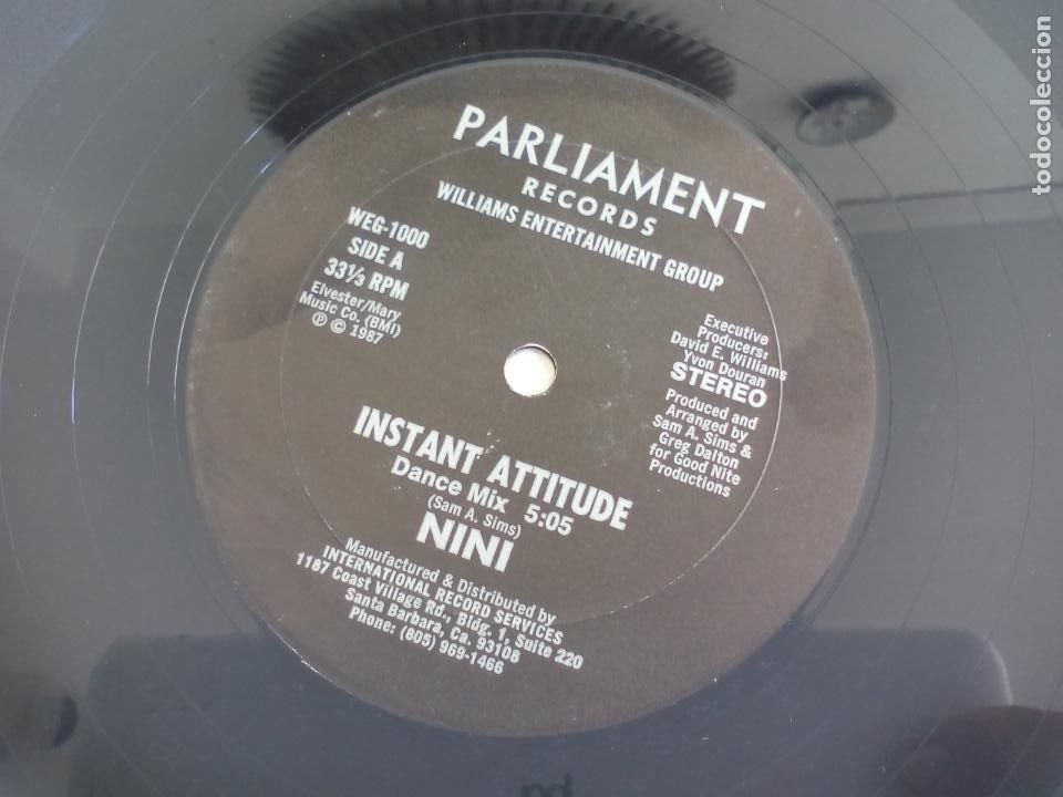 Discos de vinilo: INSTANT ATTITUDE. DANCE MIX. NINI. 1987. MAXI SINGLE - Foto 2