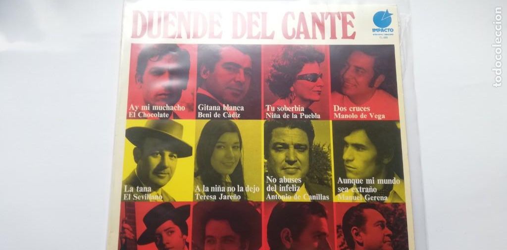 Disques de vinyle: A2- DUENDE DEL CANTE -VINILO ( LP) - PORTADA VG / DISCO G+