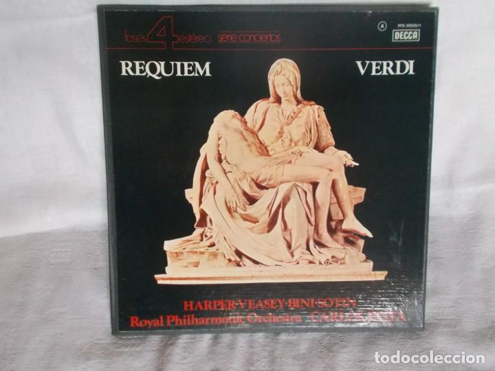 Discos de vinilo: REQUIEM Verdi Caja con 2 Lps - Foto 1