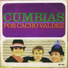 Discos de vinilo: CACHO VALDEZ - CUMBIAS EP HISPAVOX 1965. Lote 217856156