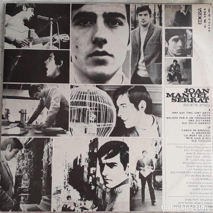 Discos de vinilo: LP Joan Manuel Serrat - Foto 2
