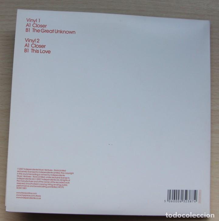 Discos de vinilo: Travis &lrm;&ndash; Closer - doble single gatefold completo - Foto 3