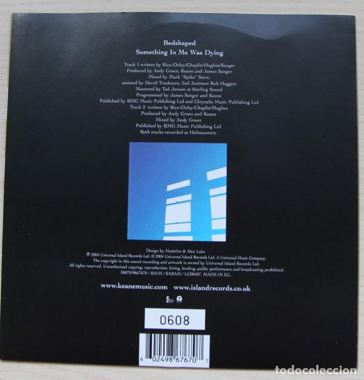 Discos de vinilo: Keane &lrm;&ndash; Bedshaped - single edicion numerada limitada - made in europa - Foto 2