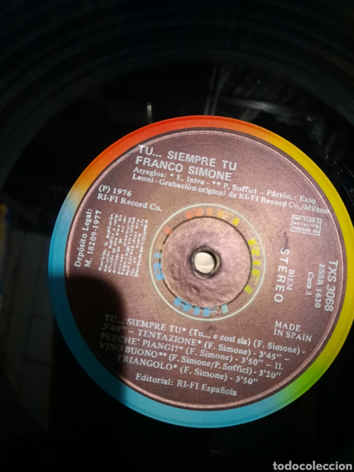 Discos de vinilo: Franco Simone - tu ...siempre tu - Foto 4