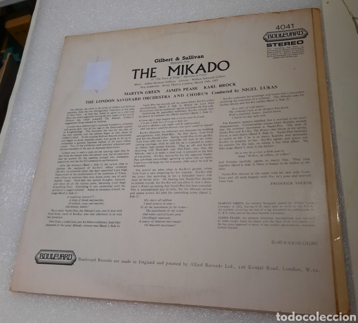 Discos de vinilo: Gilbert & Sullivan - the mikado. BSO - Foto 4