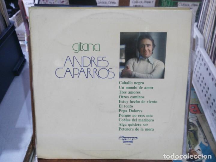 Discos de vinilo: Andr&eacute;s Caparr&oacute;s - Gitana - LP. del sello Olympo de 1976 - Foto 1